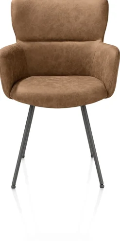 Hot XOOON Sage, armstoel 4-pootjes graphiet - stof Oregon - Desert