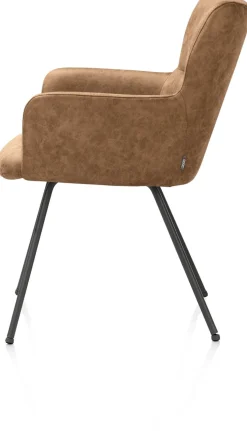 Hot XOOON Sage, armstoel 4-pootjes graphiet - stof Oregon - Desert