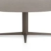 Best XOOON Saluti, EETKAMERTAFEL ELLIPS 180 X 105 CM. - CENTRALE POOT - STEELBROWN - Lava