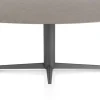 Clearance XOOON Saluti, EETKAMERTAFEL ELLIPS 210 X 105 CM. - CENTRALE POOT - GRAPHIET - Lava