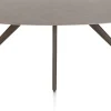 Discount XOOON Saluti, EETKAMERTAFEL ELLIPS 210 X 105 CM. - 4-POOTJES - STEELBROWN - Lava