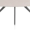 Sale XOOON Saluti, EETKAMERTAFEL ELLIPS 210 X 105 CM. - 4-POOTJES - GRAPHIET - Light sand