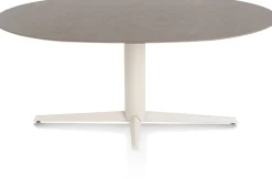 New XOOON Saluti, EETKAMERTAFEL ELLIPS 180 X 105 CM. - CENTRALE POOT - CRÈME - Lava