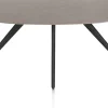 Hot XOOON Saluti, EETKAMERTAFEL ELLIPS 180 X 105 CM. - 4-POOTJES - ROUGH OFF BLACK - Lava