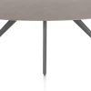 Sale XOOON Saluti, EETKAMERTAFEL ELLIPS 210 X 105 CM. - 4-POOTJES - GRAPHIET - Lava