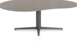 Online XOOON Saluti, EETKAMERTAFEL ORGANISCH 210 X 120 CM. - CENTRALE POOT - GRAPHIET - Lava