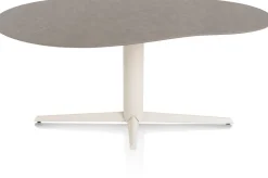 Online XOOON Saluti, EETKAMERTAFEL ORGANISCH 180 X 120 CM. - CENTRALE POOT - CRÈME - Lava