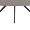 Hot XOOON Saluti, eetkamertafel ovaal 240 x 110 cm. - 4-pootjes - rough off black - Lava