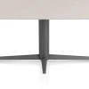 Outlet XOOON Saluti, EETKAMERTAFEL OVAAL 240 X 110 CM. - CENTRALE POOT - GRAPHIET - Light sand