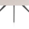 Online XOOON Saluti, EETKAMERTAFEL OVAAL 180 X 105 CM. - 4-POOTJES - GRAPHIET - Light sand