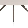 XOOON Saluti, EETKAMERTAFEL OVAAL 180 X 105 CM. - 4-POOTJES - STEELBROWN - Light sand