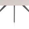 Sale XOOON Saluti, EETKAMERTAFEL OVAAL 240 X 110 CM. - 4-POOTJES - GRAPHIET - Light sand