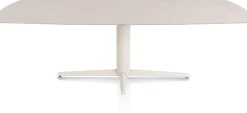 Online XOOON Saluti, EETKAMERTAFEL OVAAL 240 X 110 CM. - CENTRALE POOT - CRÈME - Light sand