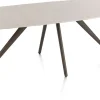 Hot XOOON Saluti, EETKAMERTAFEL OVAAL 240 X 110 CM. - 4-POOTJES - STEELBROWN - Light sand