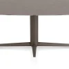 Online XOOON Saluti, EETKAMERTAFEL OVAAL 240 X 110 CM. - CENTRALE POOT - STEELBROWN - Lava