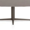 Hot XOOON Saluti, EETKAMERTAFEL OVAAL 180 X 105 CM. - CENTRALE POOT - STEELBROWN - Lava