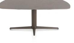 Hot XOOON Saluti, EETKAMERTAFEL OVAAL 180 X 105 CM. - CENTRALE POOT - STEELBROWN - Lava