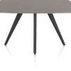 Clearance XOOON Saluti, EETKAMERTAFEL OVAAL 150 X 105 CM. - 4-POOTJES - ROUGH OFF BLACK - Lava