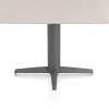 Clearance XOOON Saluti, EETKAMERTAFEL OVAAL 150 X 105 CM. - CENTRALE POOT - GRAPHIET - Light sand