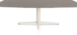 Clearance XOOON Saluti, EETKAMERTAFEL OVAAL 240 X 110 CM. - CENTRALE POOT - CRÈME - Lava
