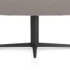 Clearance XOOON Saluti, EETKAMERTAFEL OVAAL 240 X 110 CM. - CENTRALE POOT - ROUGH OFF BLACK - Lava