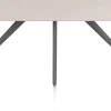 Online XOOON Saluti, EETKAMERTAFEL OVAAL 210 X 105 CM. - 4-POOTJES - GRAPHIET - Light sand
