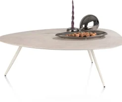 Best XOOON Salutina, salontafel 110 x 80 cm - 3 pootjes - crème