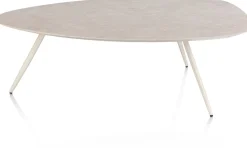 Best XOOON Salutina, salontafel 110 x 80 cm - 3 pootjes - crème