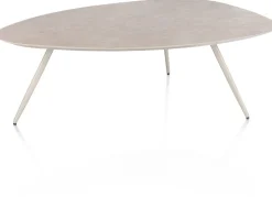 Best XOOON Salutina, salontafel 110 x 80 cm - 3 pootjes - crème