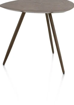 Hot XOOON Salutina, salontafel 53 x 53 cm - 3 pootjes - steelbrown