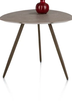 Hot XOOON Salutina, salontafel 53 x 53 cm - 3 pootjes - steelbrown
