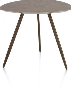 Hot XOOON Salutina, salontafel 53 x 53 cm - 3 pootjes - steelbrown