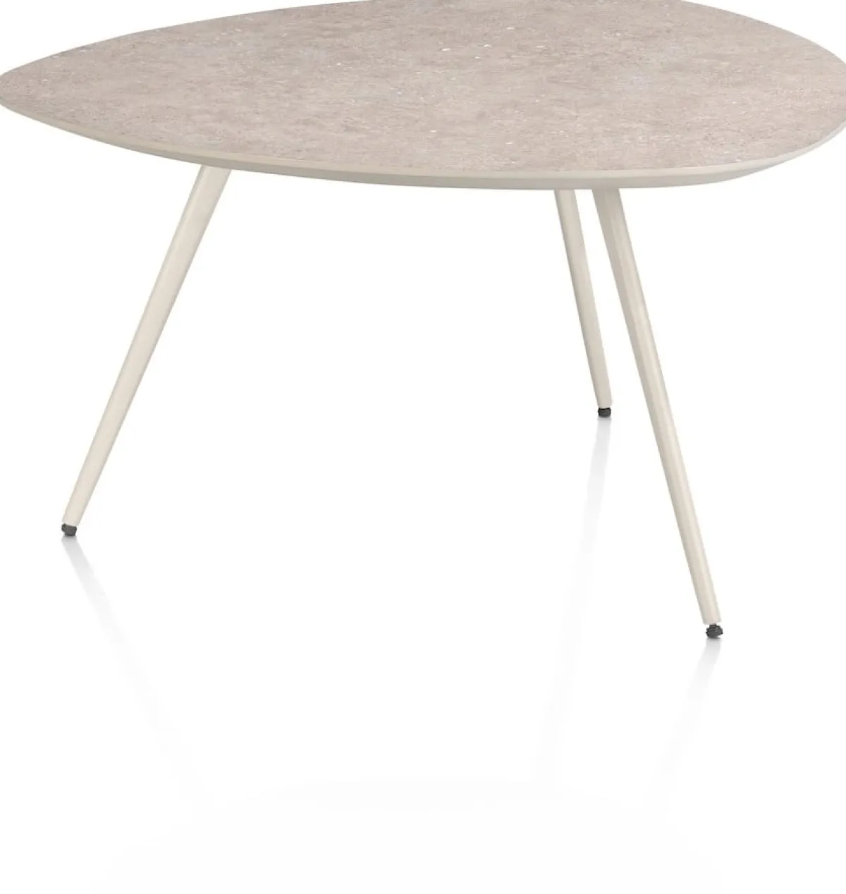 Hot XOOON Salutina, salontafel 68 x 68 cm - 3 pootjes - crème