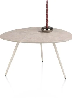 Hot XOOON Salutina, salontafel 68 x 68 cm - 3 pootjes - crème