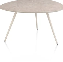 Hot XOOON Salutina, salontafel 68 x 68 cm - 3 pootjes - crème