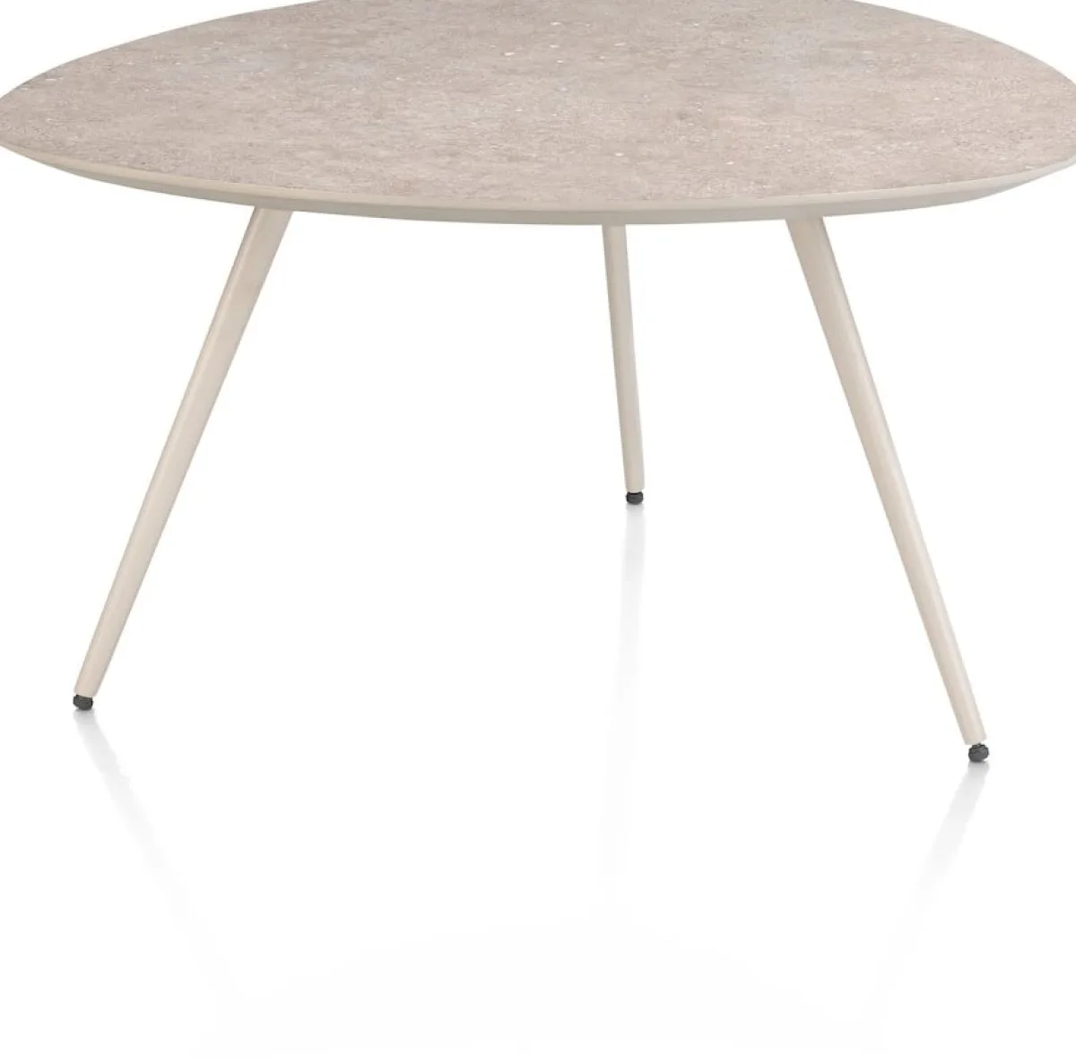 Hot XOOON Salutina, salontafel 68 x 68 cm - 3 pootjes - crème