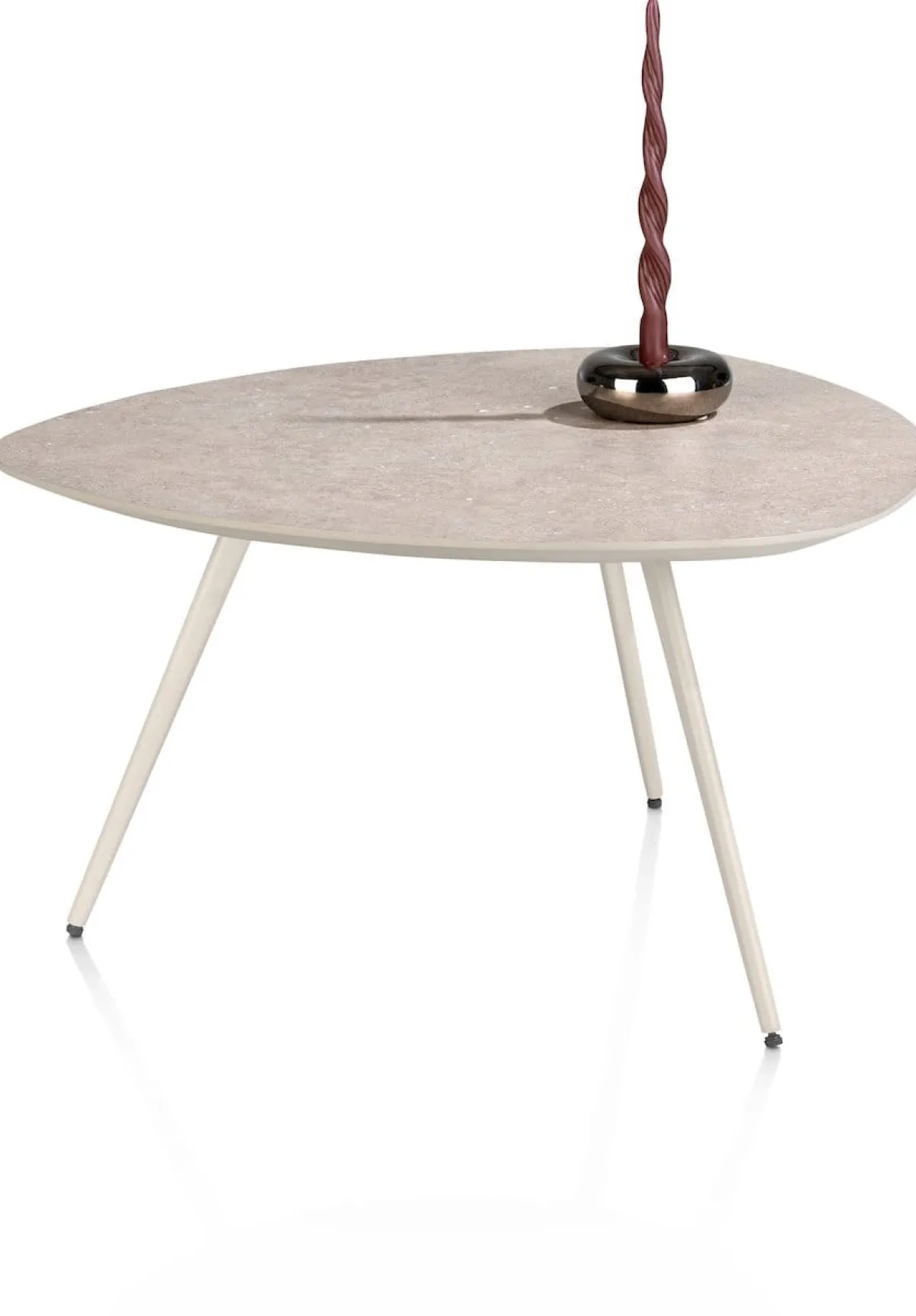 Hot XOOON Salutina, salontafel 68 x 68 cm - 3 pootjes - crème