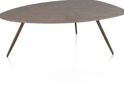 Sale XOOON Salutina, slontafel 110 x 80 cm - 3 pootjes - steelbrown