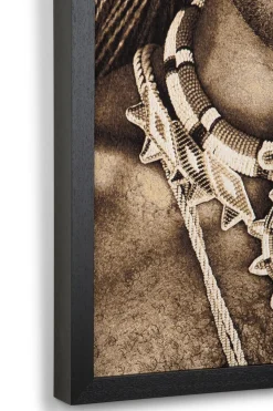 Outlet XOOON Samburu Warrior schilderij in de kleur Multi Color - COCOmaison