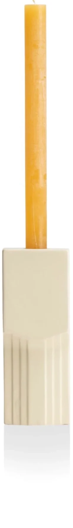 Clearance XOOON Skala kandelaar (H17.6cm) in de kleur Creme - COCOmaison