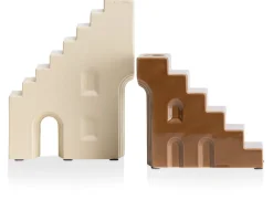 Clearance XOOON Skala kandelaar (H17.6cm) in de kleur Creme - COCOmaison