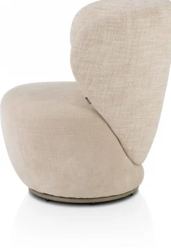 Online XOOON Solee fauteuil - draaibaar in de kleur Crème -