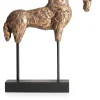 Hot XOOON Stallion beeld (H35cm) in de kleur Goud - COCOmaison
