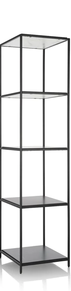 Online XOOON Stand up rek 45x50x193cm in de kleur Zwart - COCOmaison