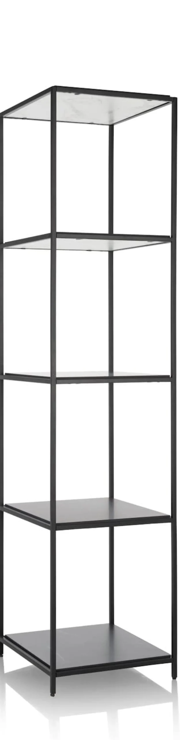 Online XOOON Stand up rek 45x50x193cm in de kleur Zwart - COCOmaison