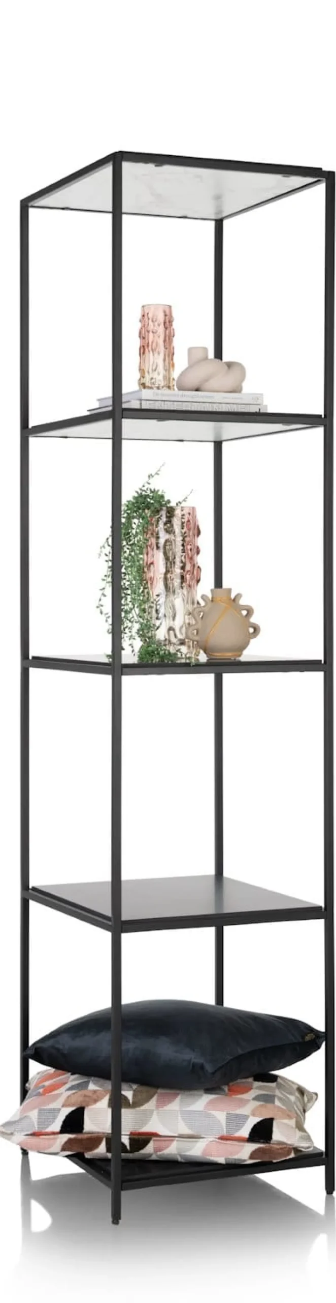 Online XOOON Stand up rek 45x50x193cm in de kleur Zwart - COCOmaison