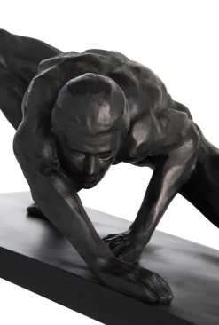 XOOON Stretching beeld H19cm in de kleur Zwart - COCOmaison