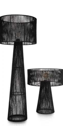 Discount XOOON Tali vloerlamp 1*E27 H120cm in de kleur Zwart - COCOmaison