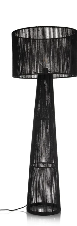 Discount XOOON Tali vloerlamp 1*E27 H120cm in de kleur Zwart - COCOmaison