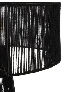 Discount XOOON Tali vloerlamp 1*E27 H120cm in de kleur Zwart - COCOmaison